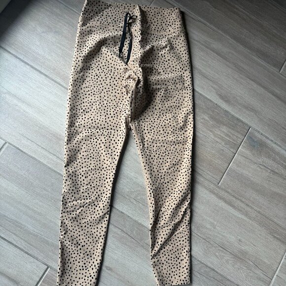 Tan & Black Spotted Print Athletic Leggings – SDX x WFA Women’s Size Large - Picture 2 of 8